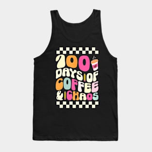 100 Days Of School Coffee Lover 100Th Day Of School Teacher Tank Top